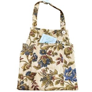 NEW April Cornell FALL FLORAL Design Chef’s Apron with Front Pocket